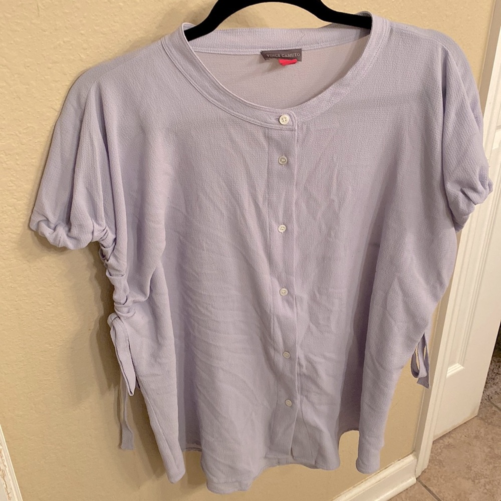 Vince Camuto Women’s Button Down Tie Sleeve Blouse - Size XL